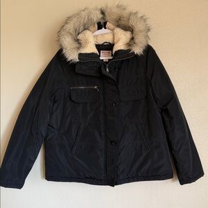 🧦Mossimo Supply Co. Black Jacket with Fur Hood